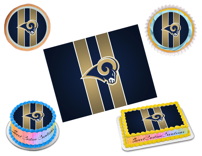 Los Angeles Rams Edible Image Frosting Sheet #13 (70+ sizes)