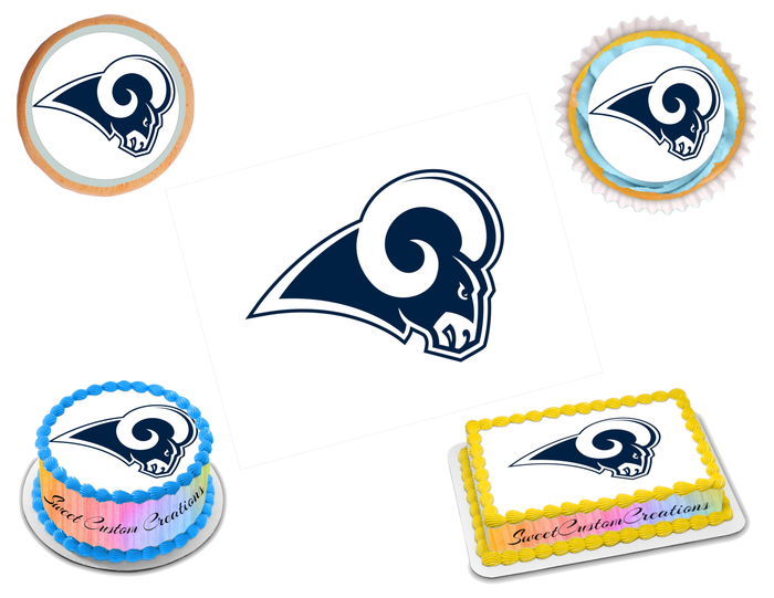 Los Angeles Rams Edible Image Frosting Sheet #3 (70+ sizes)