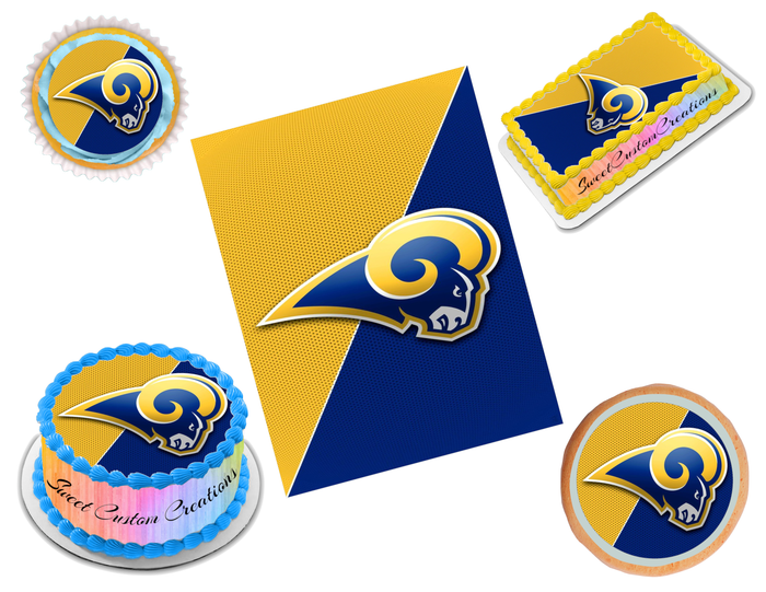 Los Angeles Rams Edible Image Frosting Sheet #7 (70+ sizes)