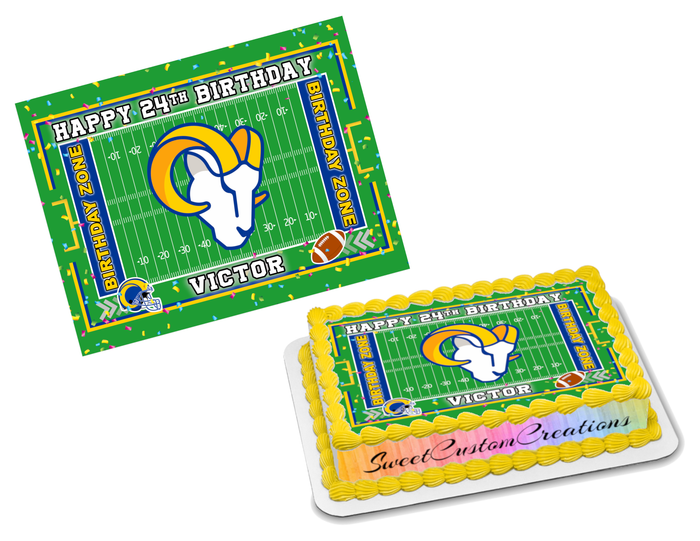 Los Angeles Rams Edible Image Frosting Sheet #76 (70+ sizes)