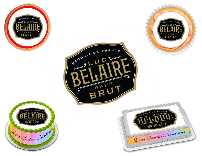 Luc Belaire Rare Brut Edible Image Frosting Sheet #2 (70+ sizes)
