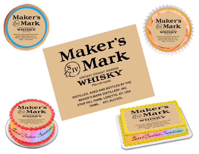 Makers Mark Edible Image Frosting Sheet #2 (70+ sizes)