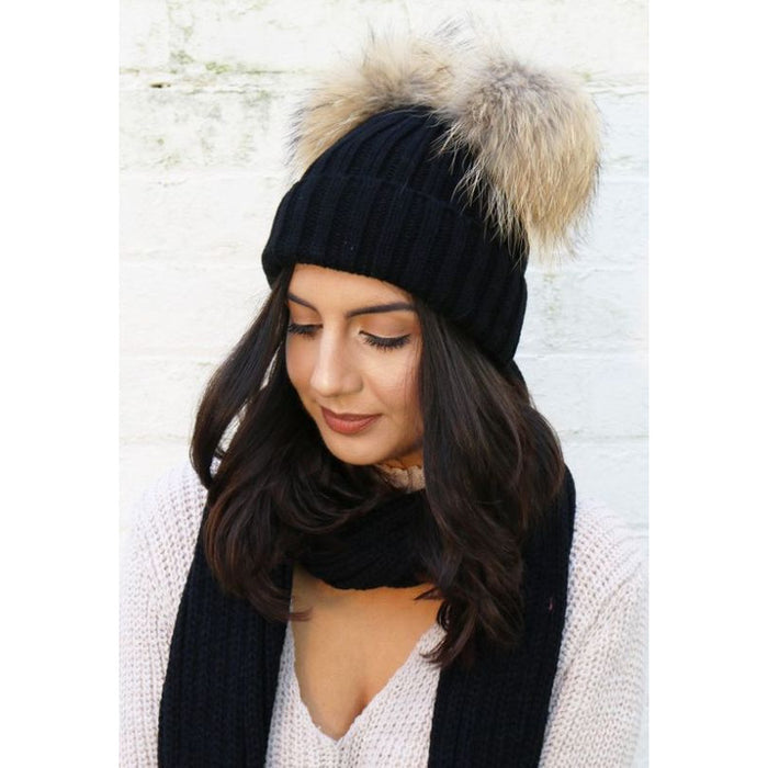 Matching Family Pompom Hat Set - Cozy Nursery
