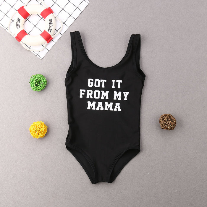 Matching Mom Dad Baby Swimsuit - Cozy Nursery
