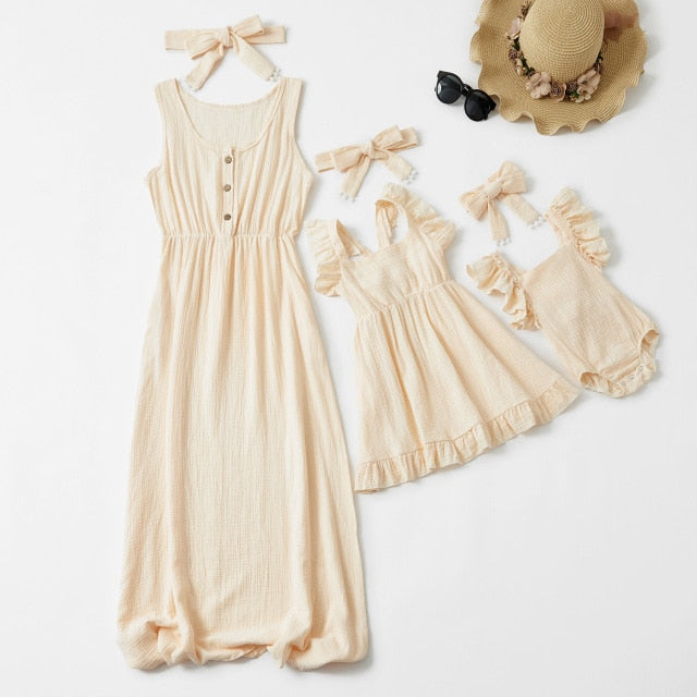 Matching Summer Mom Baby Dress - Cozy Nursery