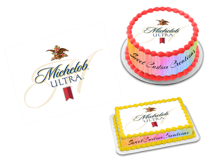 Michelob Ultra Edible Image Frosting Sheet #7 (70+ sizes)