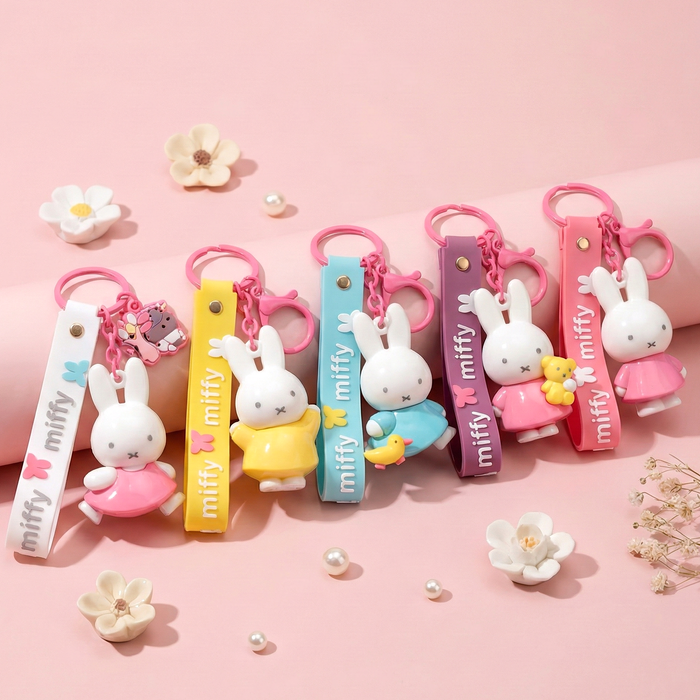 Miffy Bubble Blush Charm Keychain - Limited Quantity