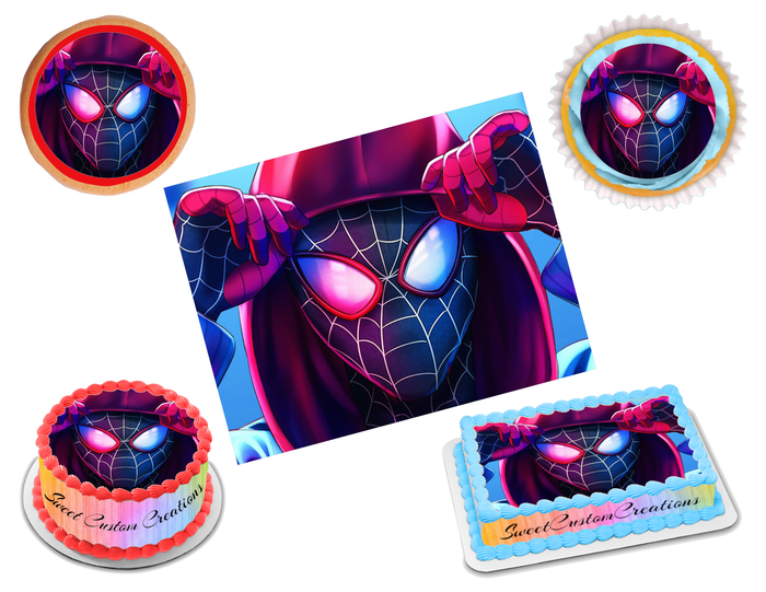 Miles Morales Edible Image Frosting Sheet #1 (70+ sizes)