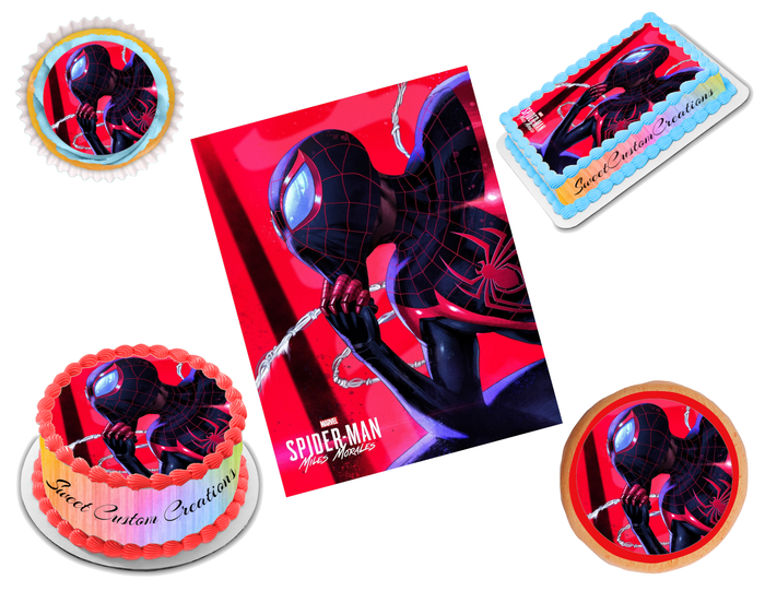 Miles Morales Edible Image Frosting Sheet #10 (70+ sizes)