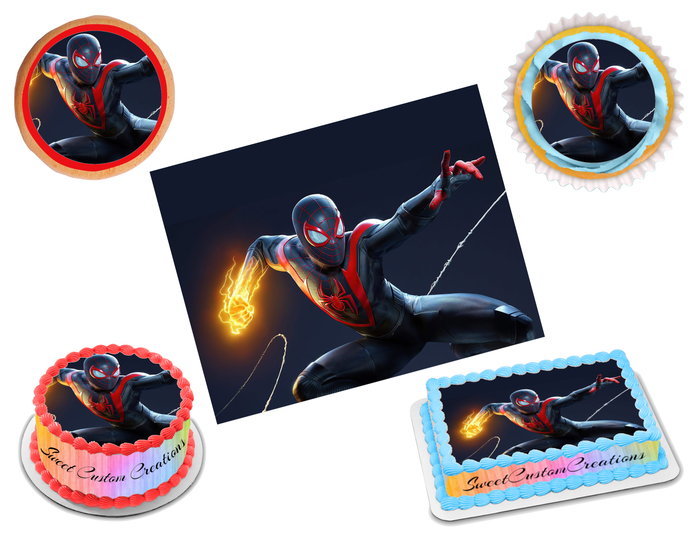 Miles Morales Edible Image Frosting Sheet #11 (70+ sizes)