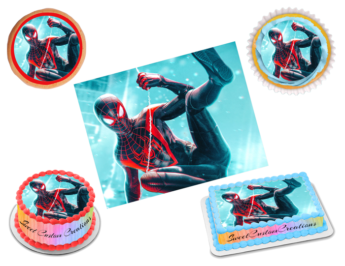 Miles Morales Edible Image Frosting Sheet #12 (70+ sizes)