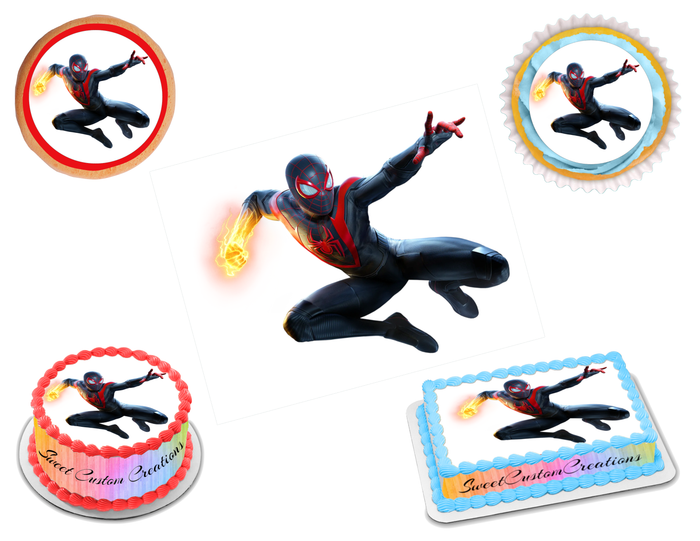 Miles Morales Edible Image Frosting Sheet #13 (70+ sizes)