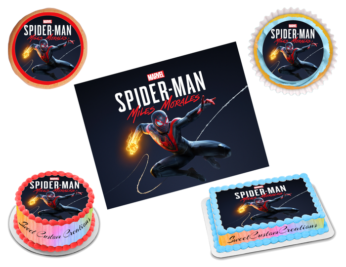 Miles Morales Edible Image Frosting Sheet #14 (70+ sizes)