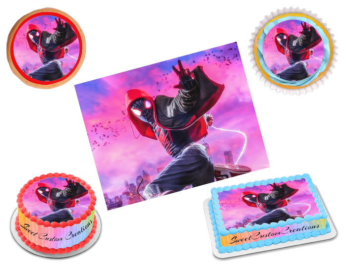 Miles Morales Edible Image Frosting Sheet #20 (70+ sizes)