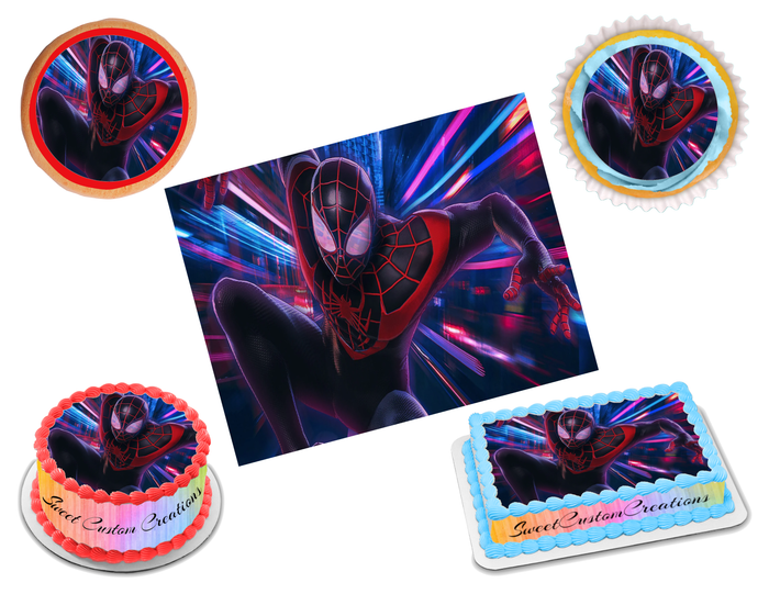 Miles Morales Edible Image Frosting Sheet #21 (70+ sizes)