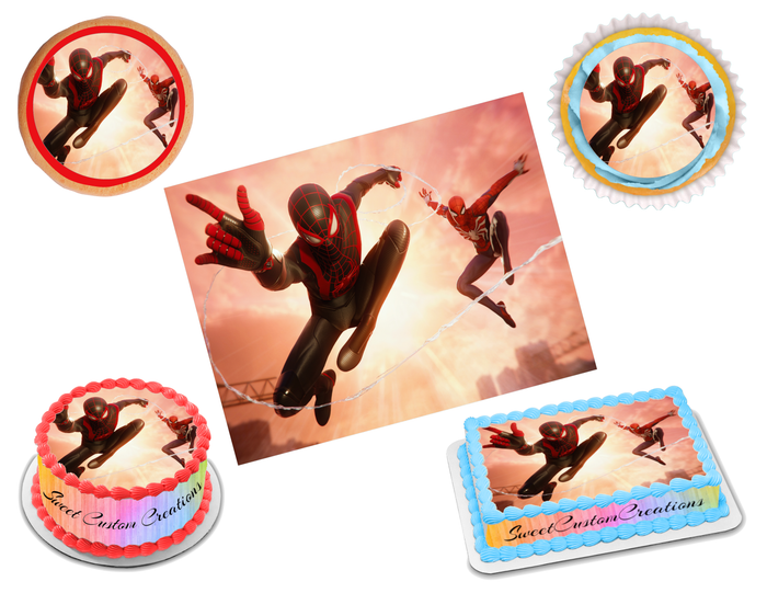 Miles Morales Edible Image Frosting Sheet #7 (70+ sizes)