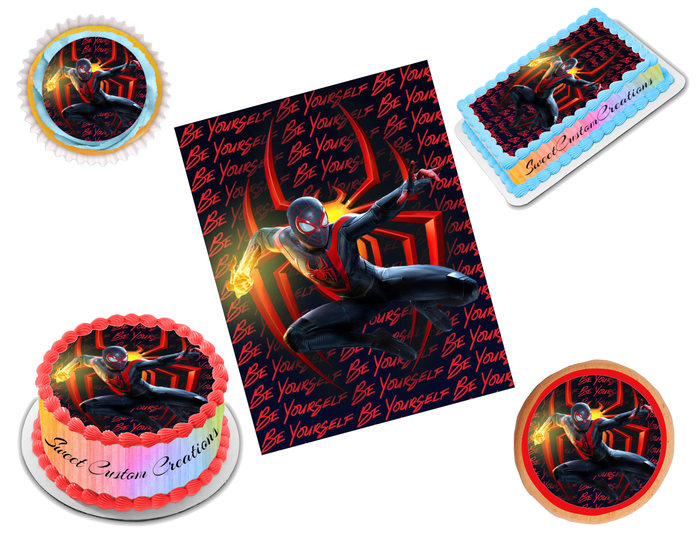 Miles Morales Edible Image Frosting Sheet #9 (70+ sizes)