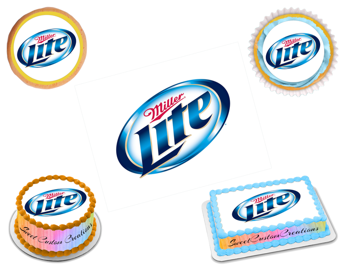 Miller Lite Edible Image Frosting Sheet #5 (70+ sizes)