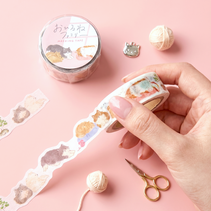 Mind Wave Die-Cut Masking Tape - Naptime Animal Family Series
