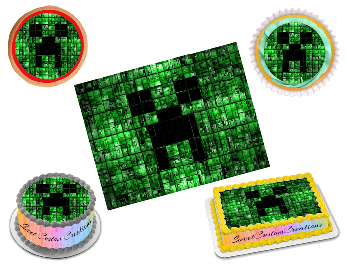 Minecraft Edible Image Frosting Sheet #5 Topper (70+ sizes)