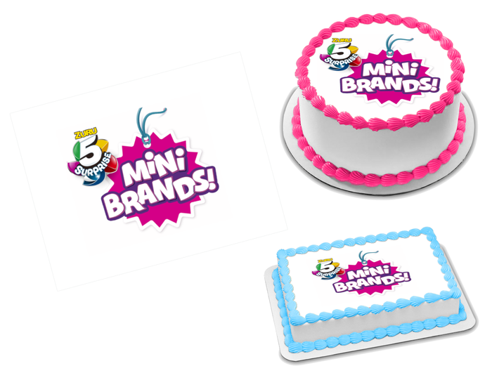 Mini Brands Edible Image Frosting Sheet #1 (70+ sizes)