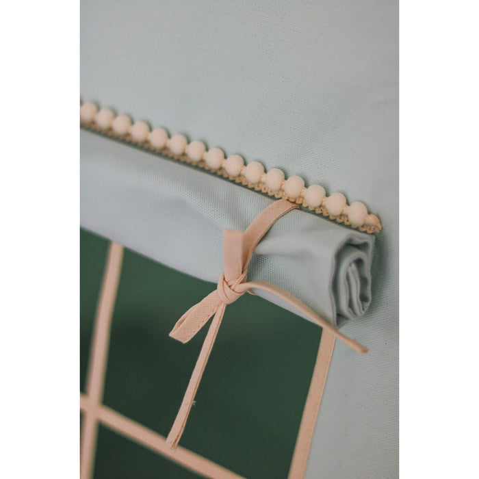 “Mint Fog” Teepee Tent with Pompoms