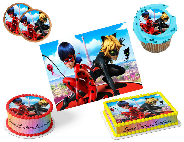 Miraculous Edible Image Frosting Sheet #16 (80+ sizes)