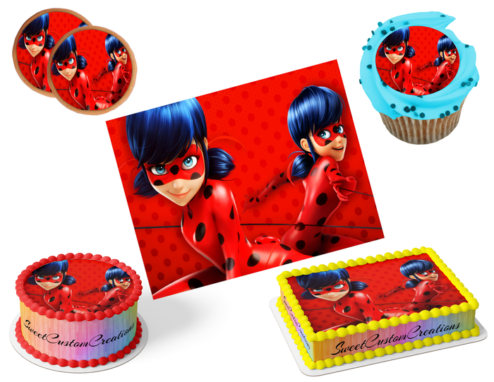 Miraculous Edible Image Frosting Sheet #18 (80+ sizes)