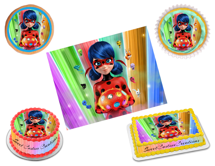 Miraculous Edible Image Frosting Sheet #2 (80+ sizes)