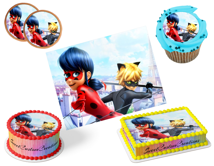 Miraculous Edible Image Frosting Sheet #37 (80+ sizes)