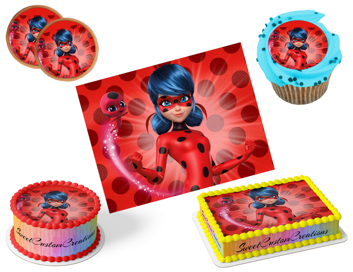 Miraculous Edible Image Frosting Sheet #38 (80+ sizes)