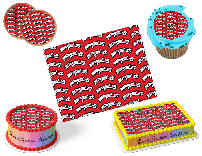 Miraculous Edible Image Frosting Sheet #53 (80+ sizes)