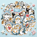 Mofusand Cat Stickers - Set of 50 - Little Sharks