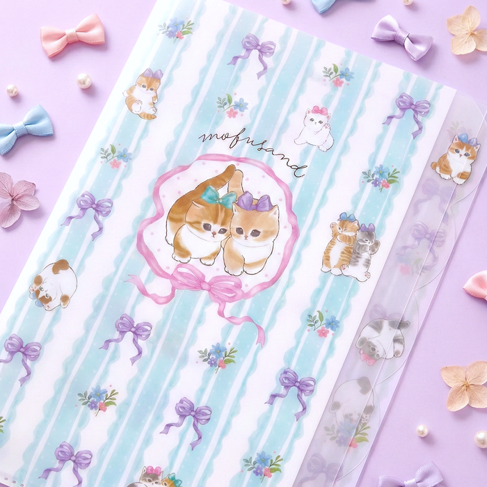 Mofusand Kitty Ribbon A4 Folder - Limited Spring Edition