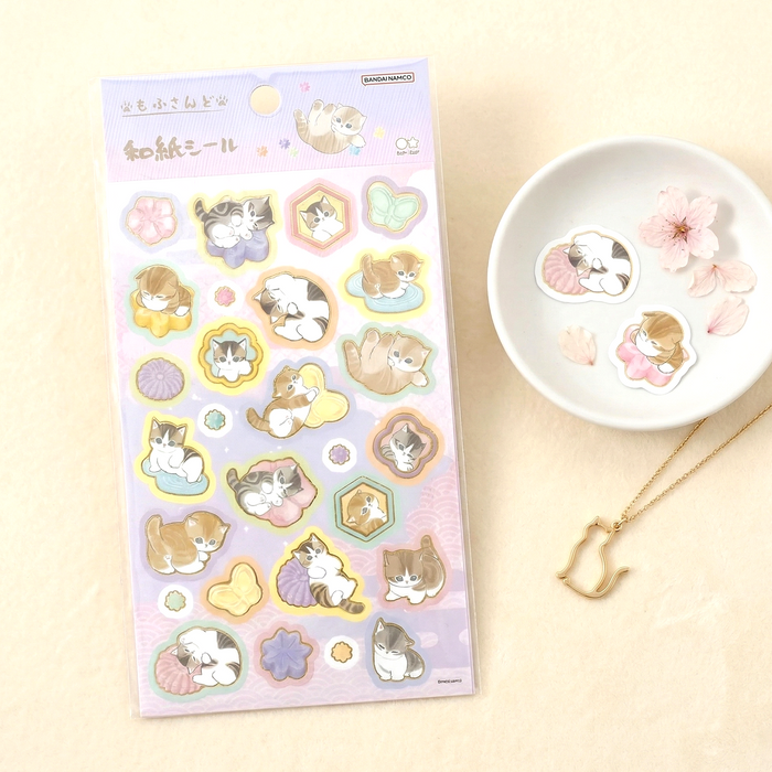 Mofusand Sakura Cloud Stickers - Limited Spring Edition