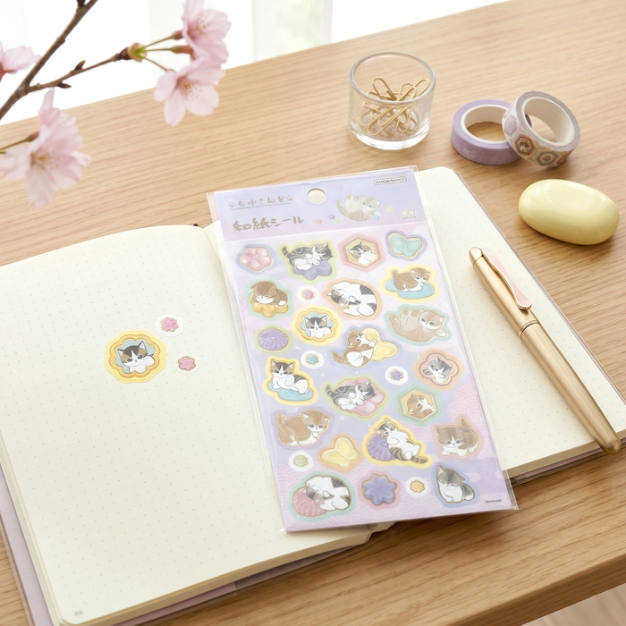 Mofusand Sakura Cloud Stickers - Limited Spring Edition