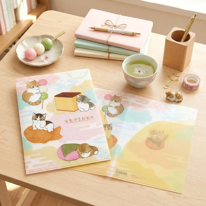 Mofusand Sakura Treats A5 Folder - Limited Spring Edition