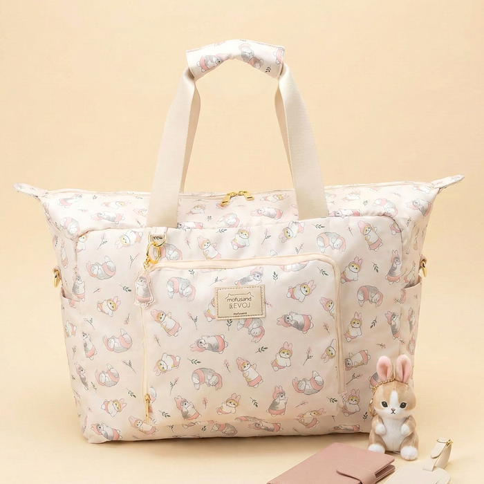 Mofusand x Evoj Large Expandable Travel Bag