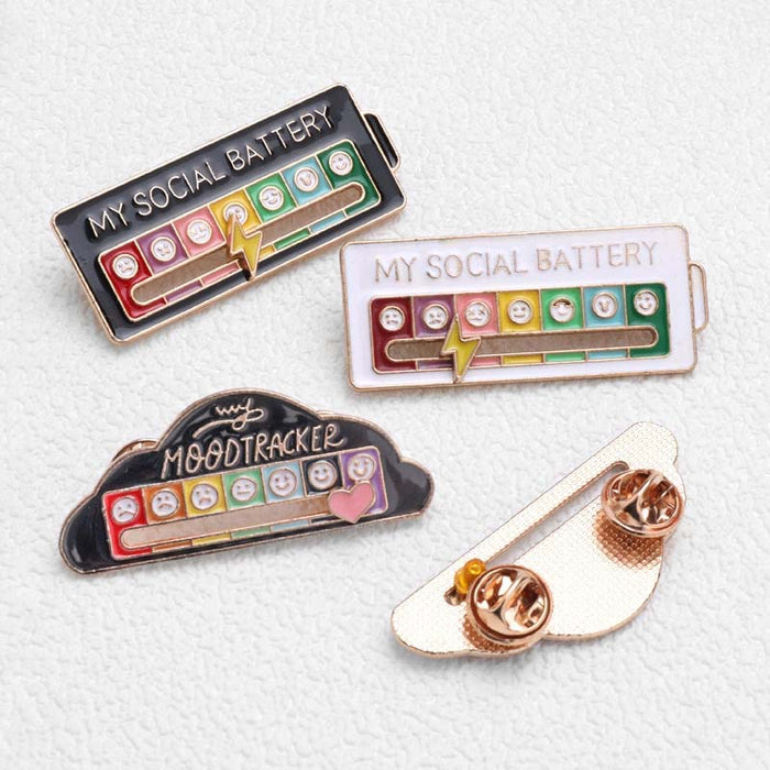 Mood Tracker Enamel Pin