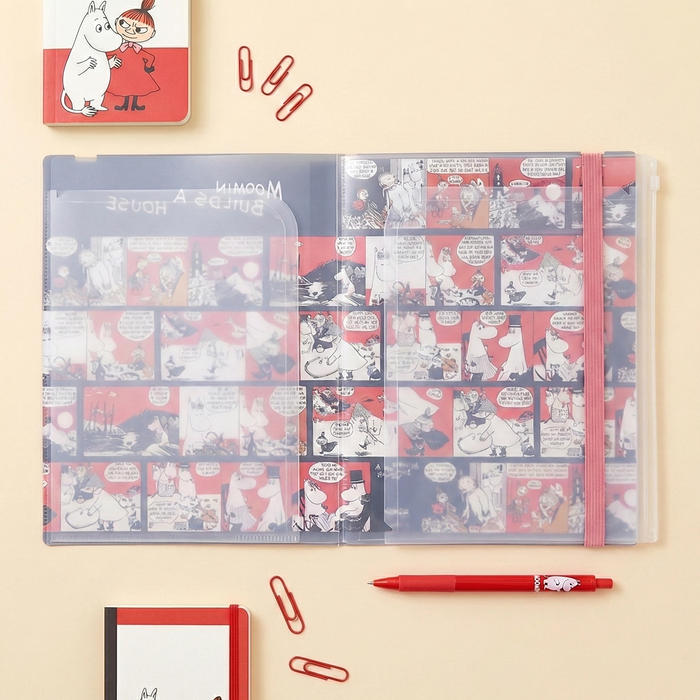Moomin A4 Clear Book - Moomin Builds A House