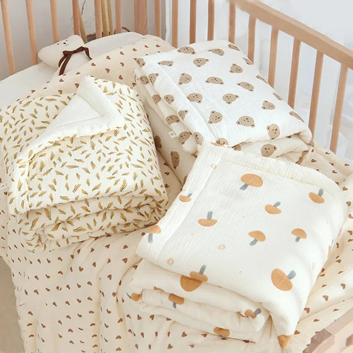 Muslin Cot Baby Duvet Comforter - Cozy Nursery