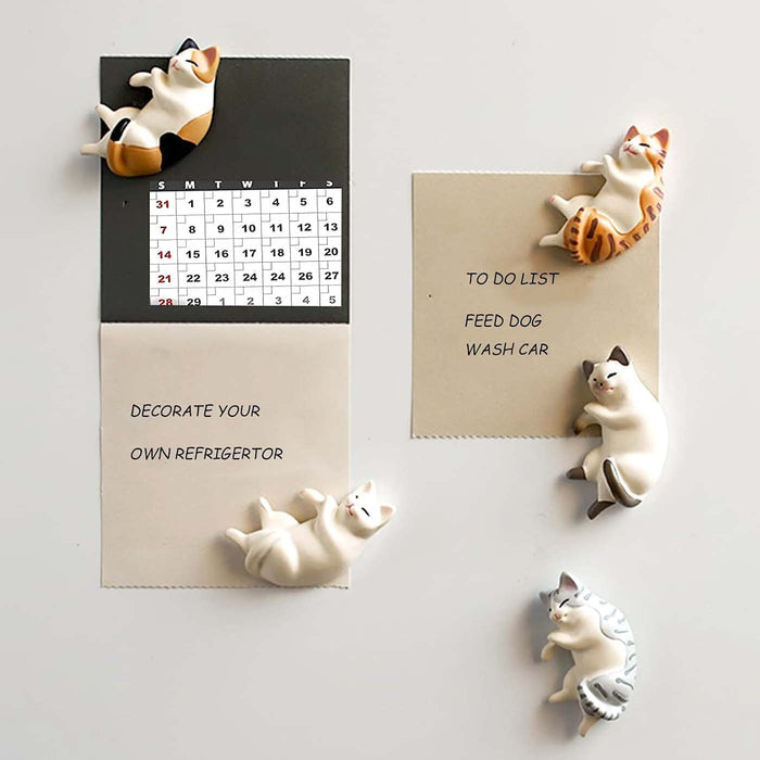 Napping Cat Magnets - Set of 6