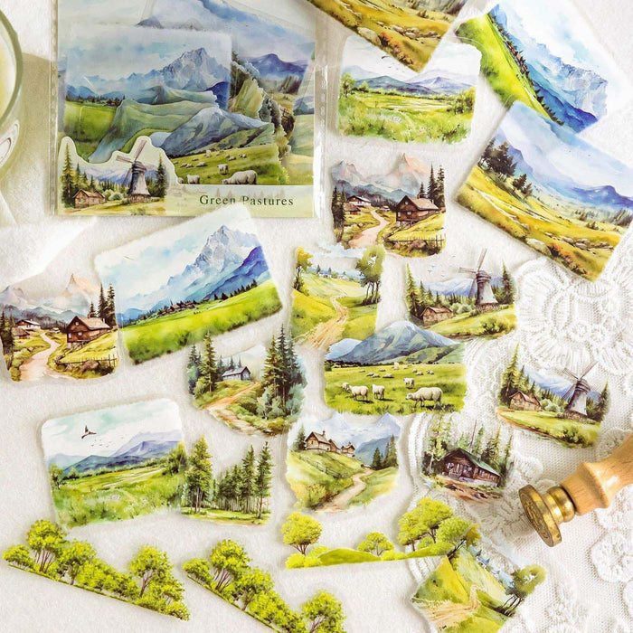 Nature in Seasons Large Clear Stickers