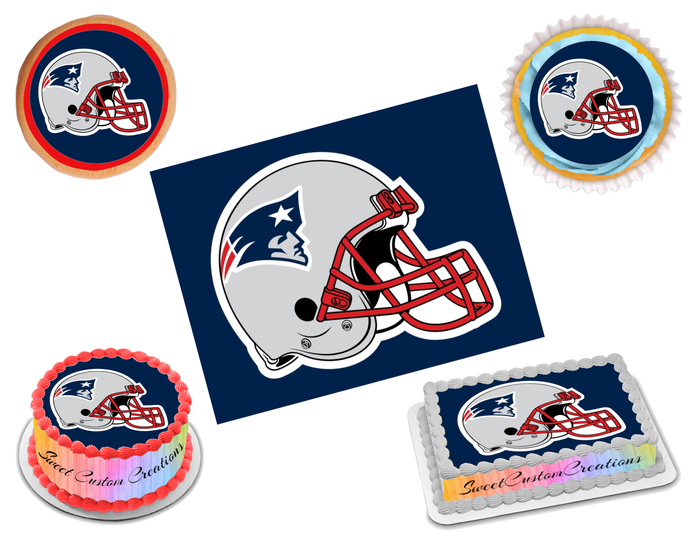 New England Patriots Edible Image Frosting Sheet #24 (70+ sizes)