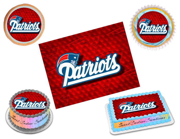 New England Patriots Edible Image Frosting Sheet #79 (70+ sizes)