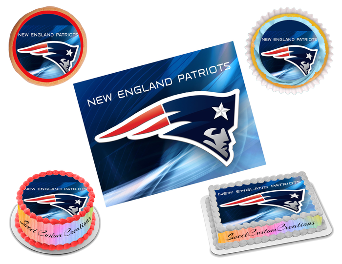 New England Patriots Edible Image Frosting Sheet #83 (70+ sizes)