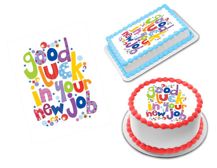 New Job Edible Image Frosting Sheet #1 (70+ sizes)