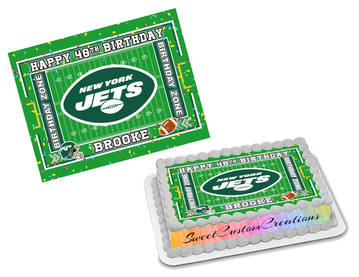 New York Jets Edible Image Frosting Sheet #75 (70+ sizes)