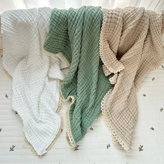Newborn 6 Layer Gauze Muslin Swaddle - Cozy Nursery