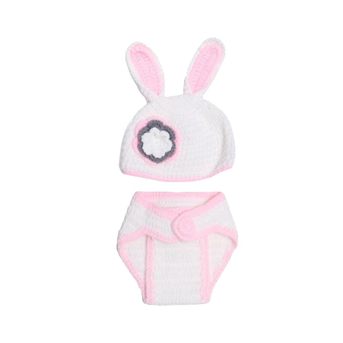 Newborn Bunny Crochet Hat + Short